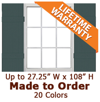 Closed Vinyl Board & Batten Shutters