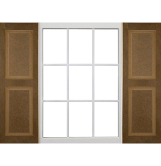 Standard Raised Panel Composite Shutters