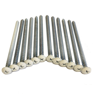 Vinyl Shutter Screws, 12-Pack