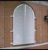 Legends Aluminum Arched Louver Shutters