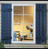 LEGENDS OPEN BOARD & BATTEN VINYL SHUTTERS