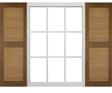closed louver-window-composite
